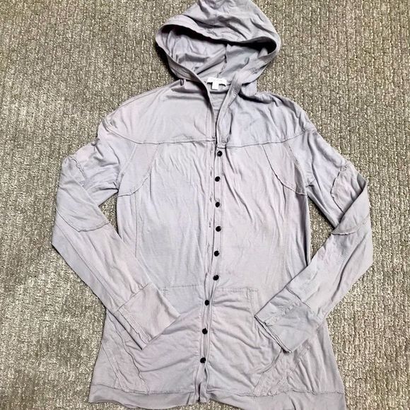 MYSTREE BUTTON DOWN TOP. GRAY SIZE L - Picture 1 of 4